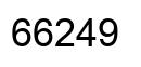 Number 66249 black image
