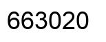 Number 663020 black image