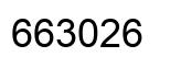 Number 663026 black image