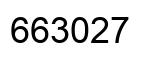 Number 663027 black image