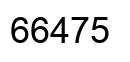 Número 66475 imagen negro