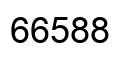 Número 66588 imagen negro
