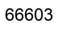 Número 66603 imagen negro