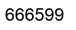 Number 666599 black image