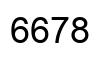 Number 6678 black image