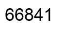 Number 66841 black image