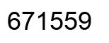 Number 671559 black image