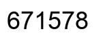 Number 671578 black image
