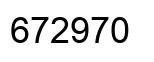 Número 672970 imagen negro