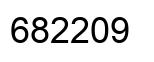 Number 682209 black image