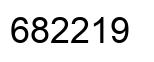 Number 682219 black image
