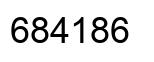 Number 684186 black image