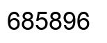Number 685896 black image