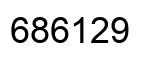 Number 686129 black image