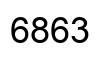 Number 6863 black image
