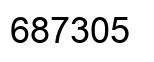 Number 687305 black image