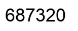 Number 687320 black image
