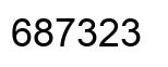 Número 687323 imagen negro