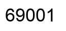 Number 69001 black image