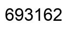Number 693162 black image