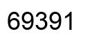 Number 69391 black image