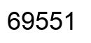 Number 69551 black image