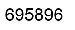 Number 695896 black image