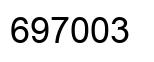 Number 697003 black image