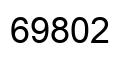 Number 69802 black image