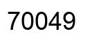Número 70049 imagen negro