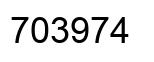 Number 703974 black image