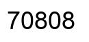 Número 70808 imagen negro