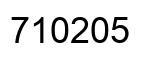 Number 710205 black image