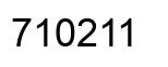 Number 710211 black image