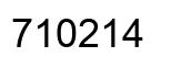 Number 710214 black image
