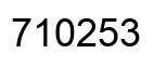 Number 710253 black image
