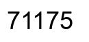 Number 71175 black image