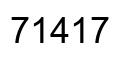 Number 71417 black image