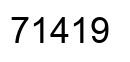 Number 71419 black image