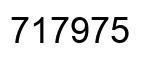 Number 717975 black image