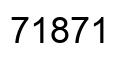 Number 71871 black image