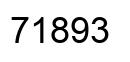 Number 71893 black image