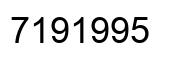Número 7191995 imagen negro