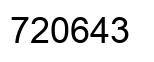 Número 720643 imagen negro