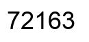 Number 72163 black image