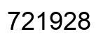 Number 721928 black image