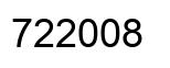 Number 722008 black image