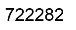 Número 722282 imagen negro
