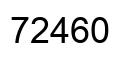 Número 72460 imagen negro