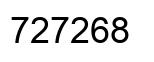 Número 727268 imagen negro